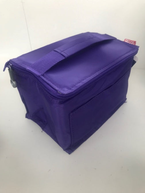 Décor Lunch Cooler Bag, Collapsible, Purple/Black