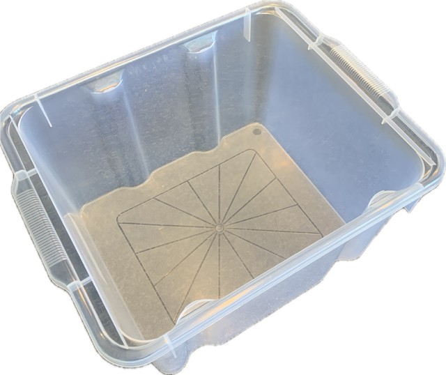 Taurus File Storer with Lid – 31L (Clear)