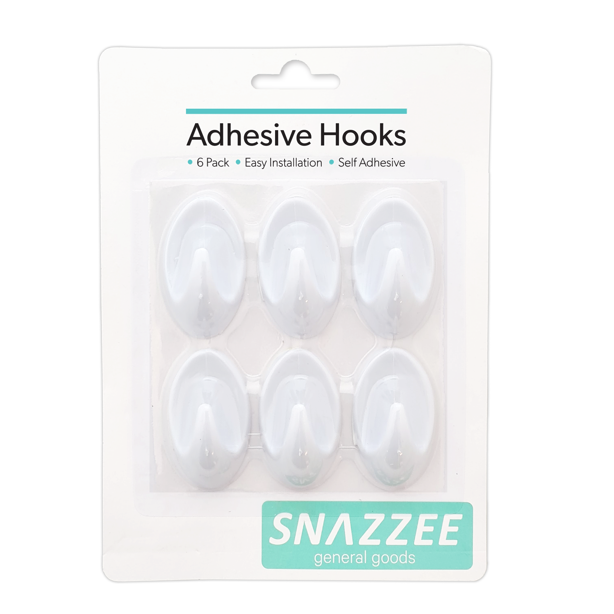 SelfAdhesive Hook 6 Piece Payless Lifestyle
