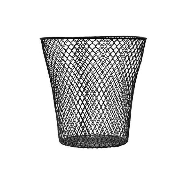 Seymours Metal Wire Waste Bin Black Payless Lifestyle