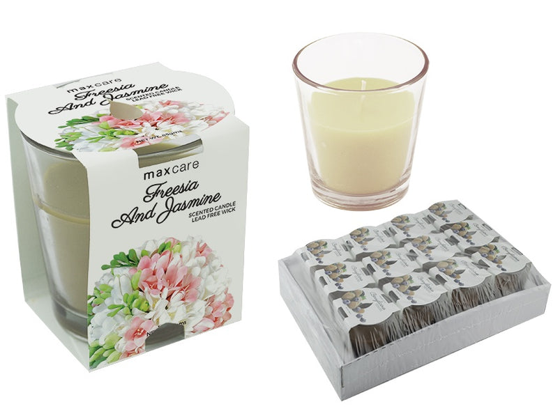 MC Scented Candle in Glass Tumbler 85gms Freesia And Jasmine