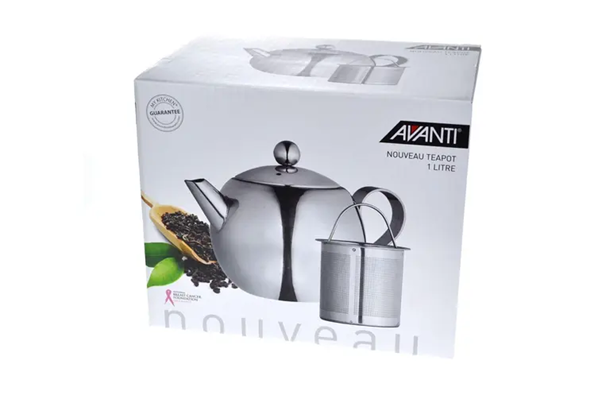 Avanti Nouveau S/less Steel Teapot 900ml