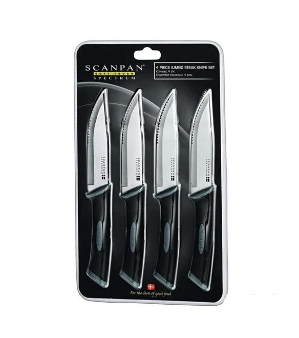 Scanpan Spectrum Jumbo Steak Knife Set 4 Piece Payless Lifestyle