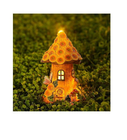 Fairy House Solar Light Sunflower