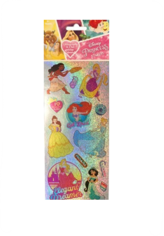 Disney Princess Stickers 3 Pack Holographic Payless Lifestyle