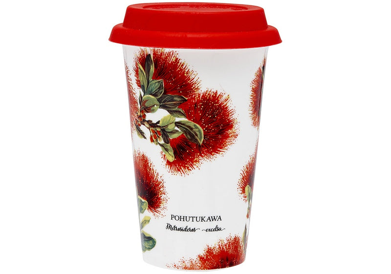 Travel Mug, Flowers of NZ Pohutakawa