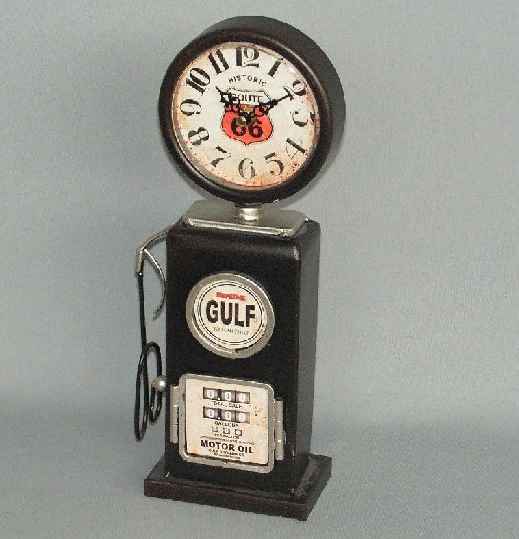 34cm Gulf Petrol Pump Clock