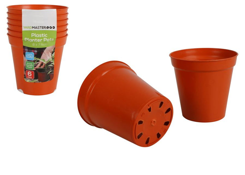 6pcs Plastic Planter Pots