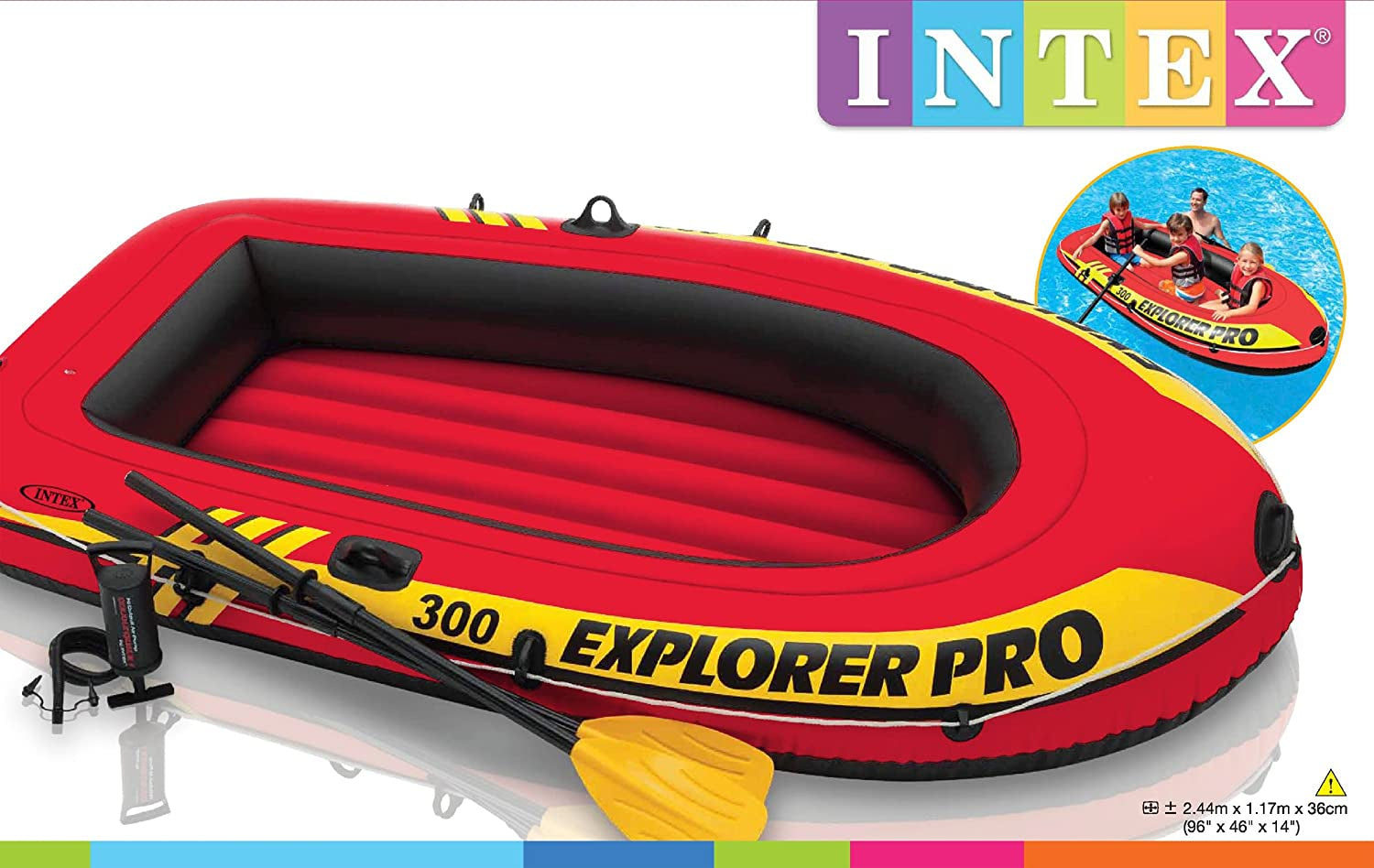 Intex Explorer Pro 300 Inflatable Boat