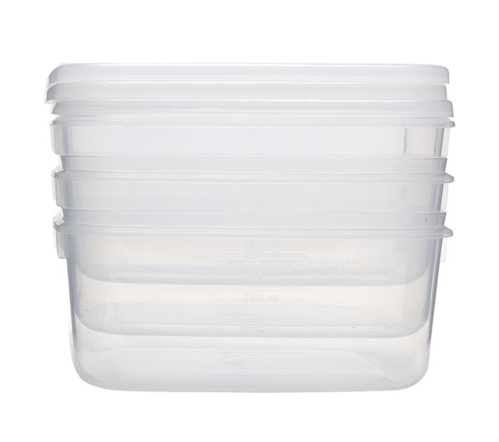 Décor Tellfresh™ Storer Set – 3 x 1L Oblong Containers