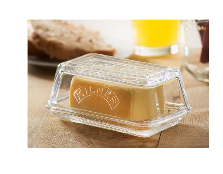 Butter Dish Ceramic & Glass
