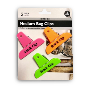 Medium Bag Clips 3pc