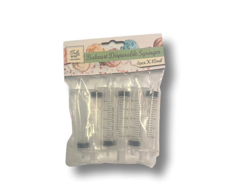 Bakeart Disposable Syringes 10ml x 6 pack