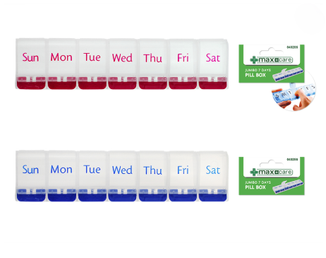 Maxcare Pillbox, Jumbo 7 days