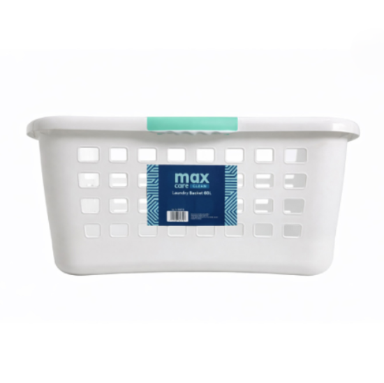 MaxCare Laundry Basket 60L White