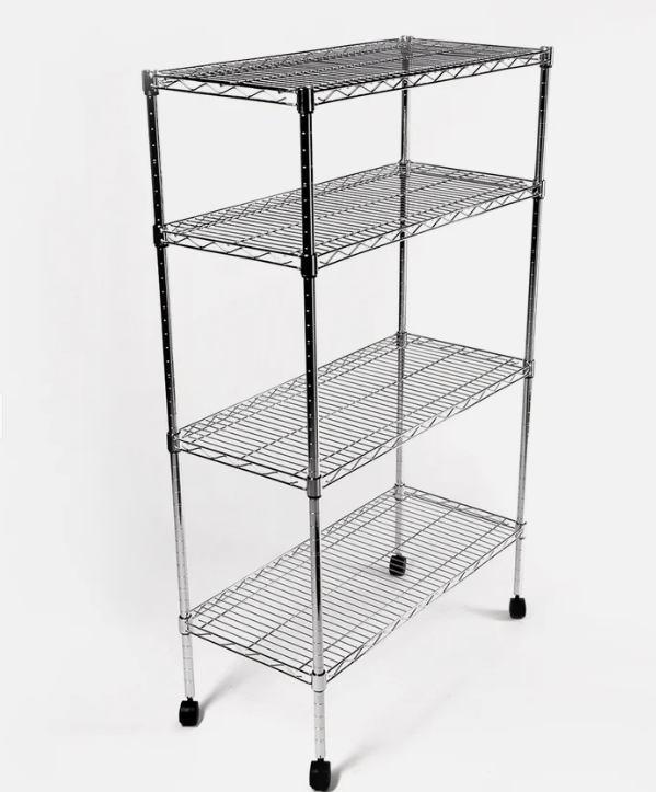 Eurowire Chrome 4 Shelf Set, 76x35x125cm