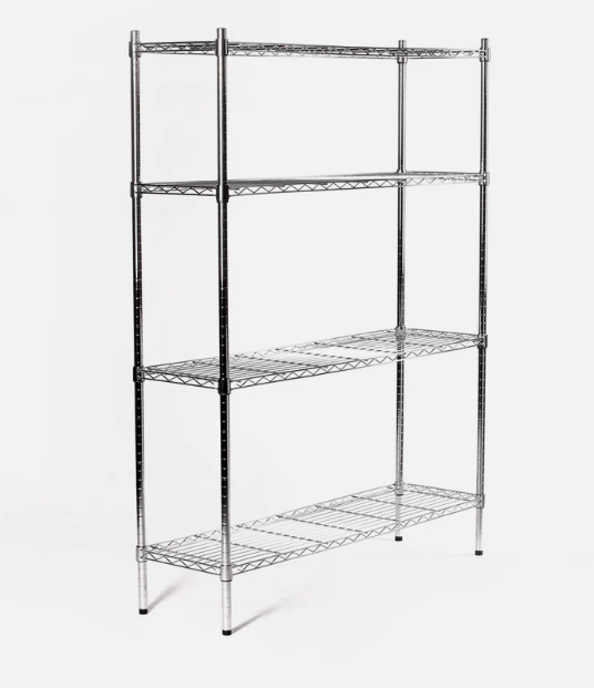 Eurowire Chrome Wire, 4 Shelf Set 1800x1500x450mm