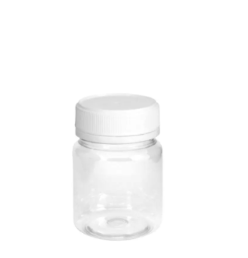 Round Pet Jar 100ml/125g  With Lid