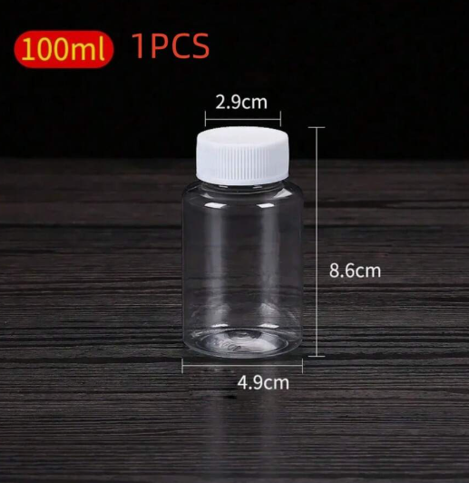 PET Jar W Screw Cap Top