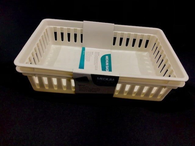Seymours Medium Basket – Set of 2 (Cream and Black)