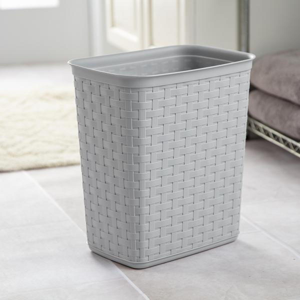 Sterilite Weave Waste Basket 13L – Cement
