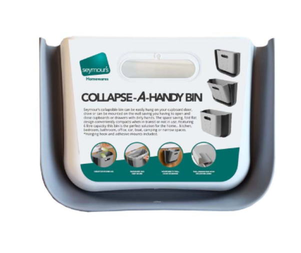 Seymours Collapse-A Rubbish Bin Wall Mount 6L
