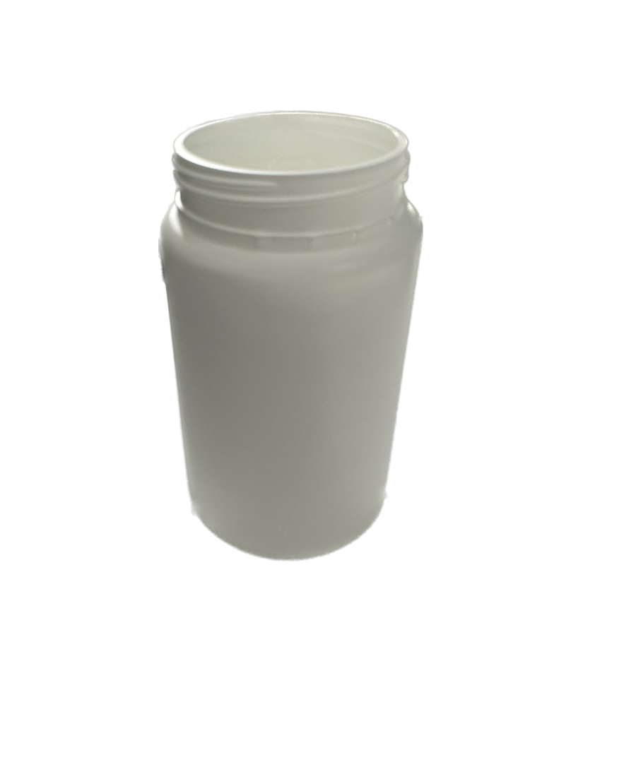 Powder Pot 1100ml White T/E 100mm neck (No Lid)
