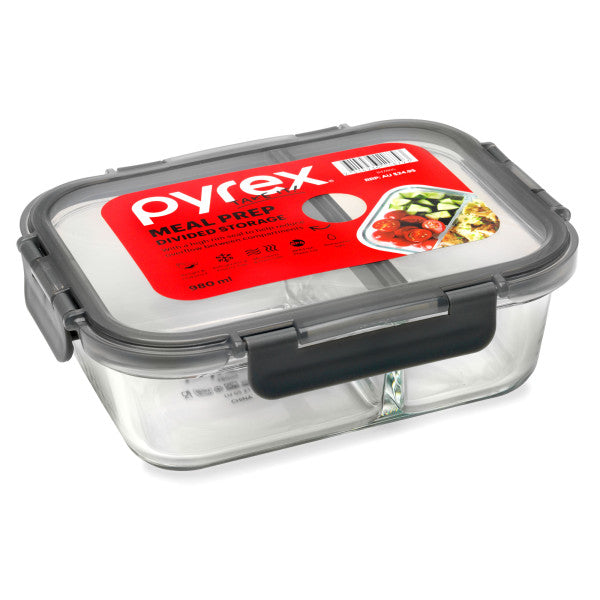 Pyrex Meal Prep Storage 980ml Box of 4