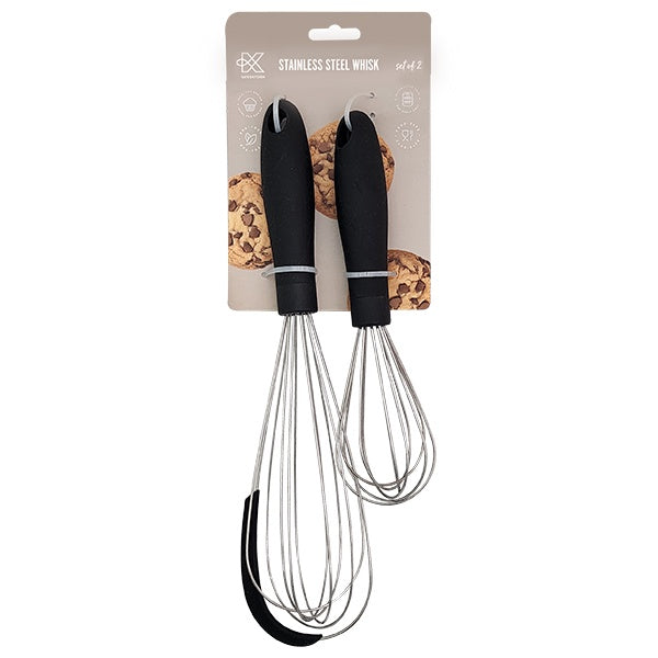 Kates Stainless Steel Whisk Set of 2