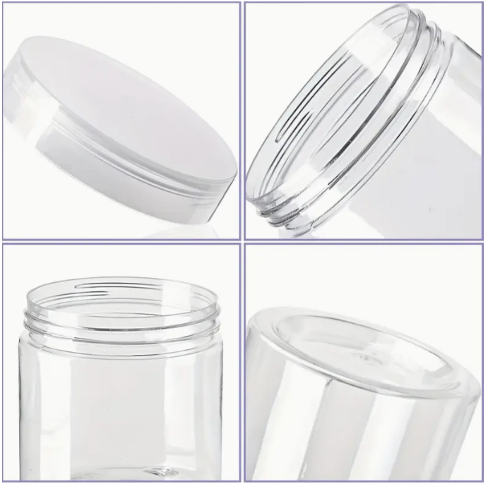 120ml Round PET Jar W Clear Lid