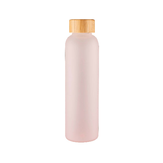 Velvet Coated Glass Water Bottle - 550ml