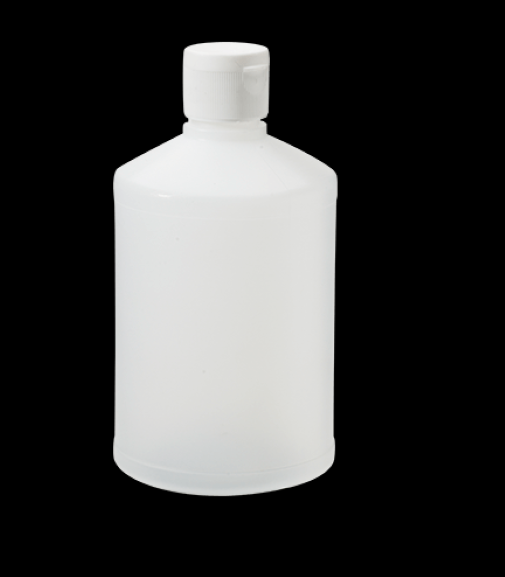 500ml Boston White Bottle 28mm Neck W White Cap