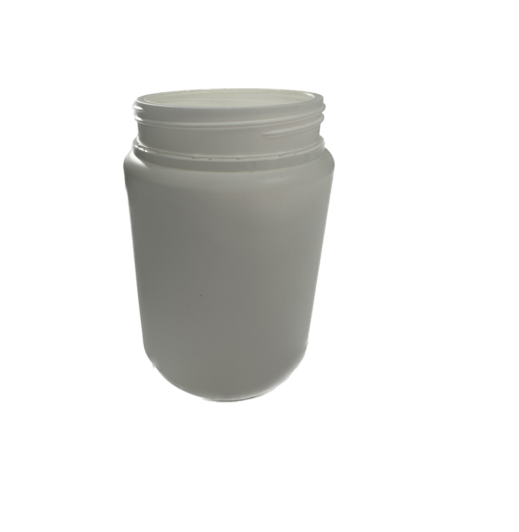 Powder Pot 1500ml White T/E 100mm neck (No Lid)