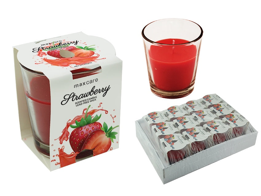 MC Scented Candle in Glass Tumbler 85gms Strawberry