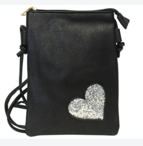 Shoulder Bag Bling Heart