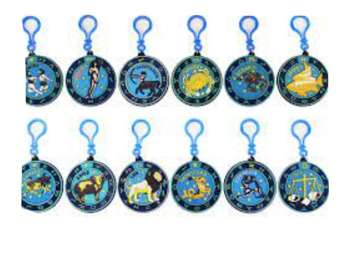 Star Sign Rubber Key Holder