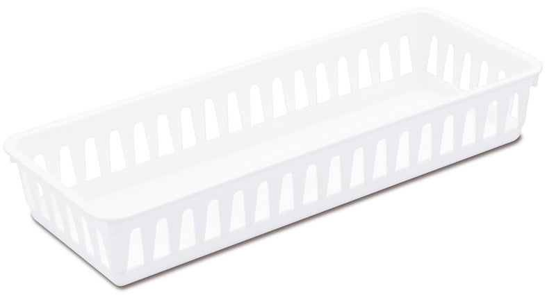 Storage Tray Slim White