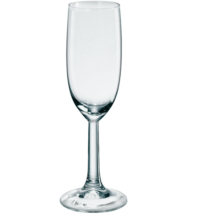 6Pk Borgonovo Glass Flute 160ml