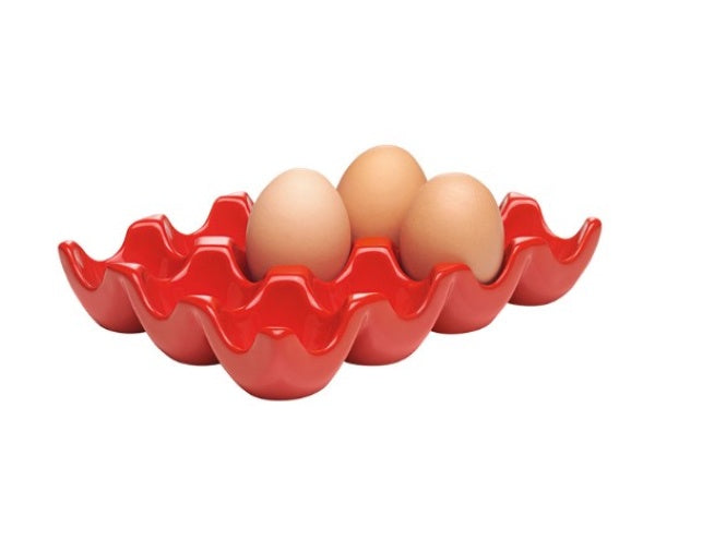 Egg Tray Dozen Red