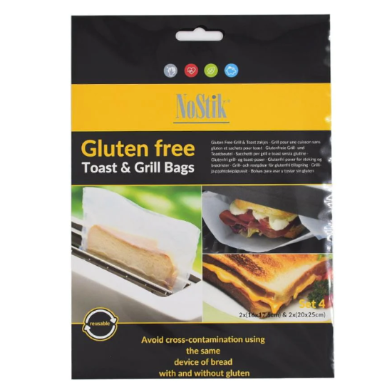 Nostik Gluten-Free Grill & Toast Bag set of 4