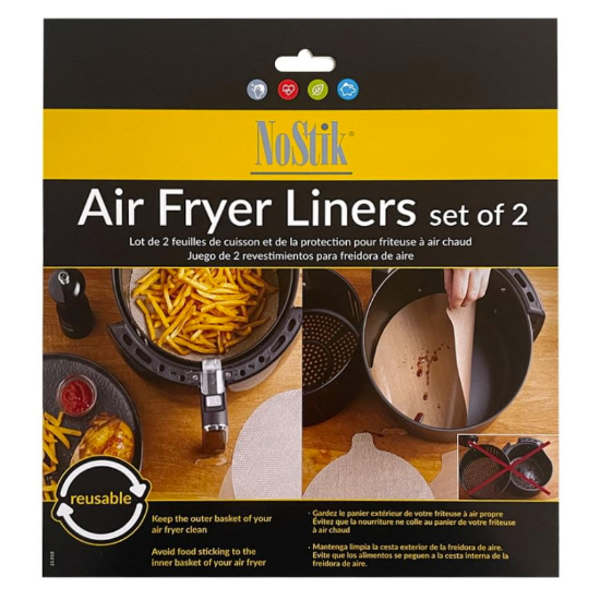 Nostik Air Fryer Liner Set of 2 Round