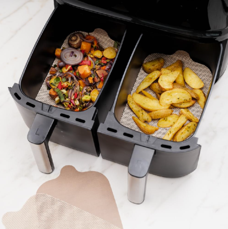 Nostik Dual Basket Air Fryer Liner Set of 4