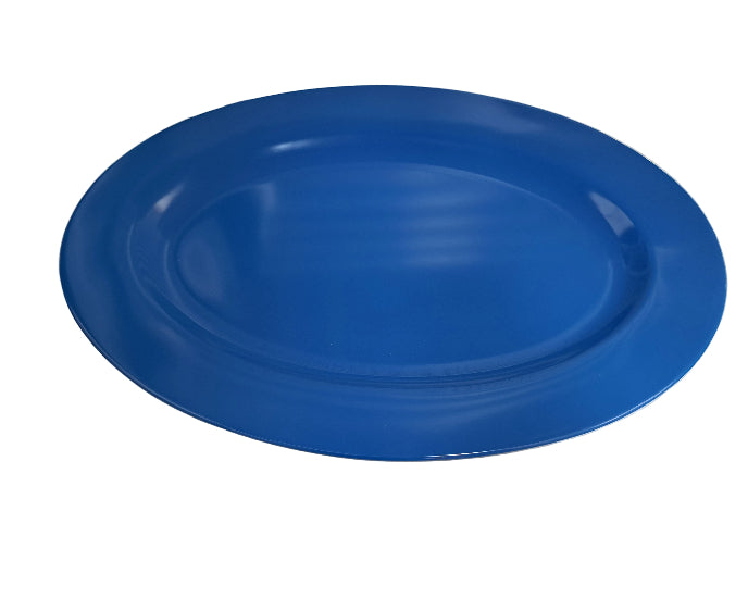 Melamine Oval Platter 16" Blue WAS $9.99 NOW