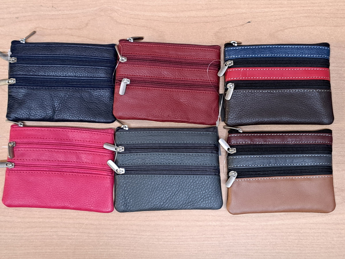 Leather Purse 12 x 9 cm - Bello Ricco
