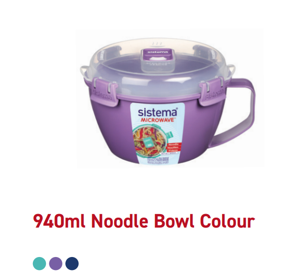 Sistema Microwave™ 940ml Noodle Bowl Colour