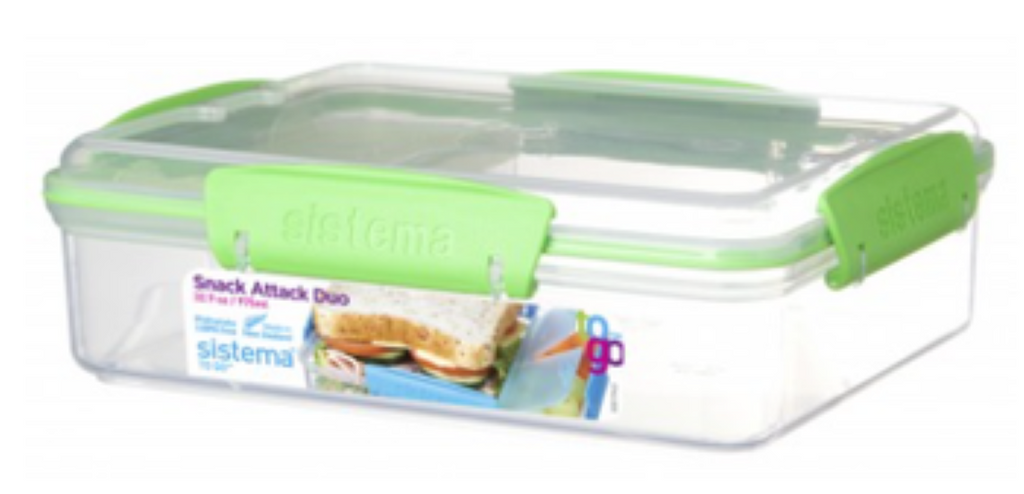 Sistema® 975ml Snack Attack™ Duo TO GO™