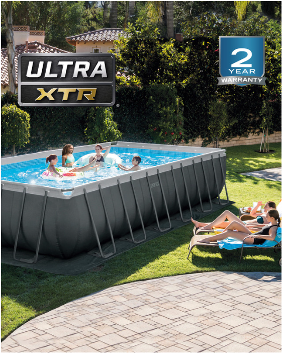 Intex Ultra XTR Rectangular Pool Set - 24ft x 12ft x 52in (7.32m x 3.66m x 1.32m)