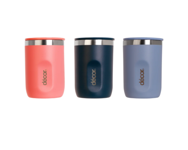 Decor®  Travel Coffee Cup Double Wall Stainless Steel 240ml