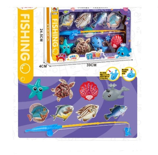Fishing Game 9 pcs Starfish/Turtle
