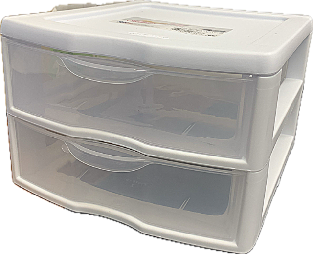 Sterilite 2 Drawer Mini Unit – White